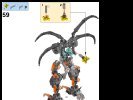 Building Instructions - LEGO - BIONICLE - 70794 - Skull Scorpio: Page 44