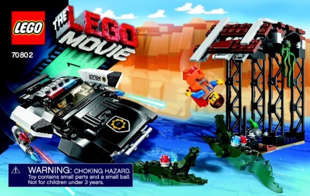 Building Instructions - LEGO - THE LEGO MOVIE - 70802 - Bad Cop's Pursuit: Page 1