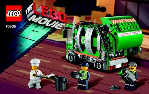 Building Instructions - LEGO - THE LEGO MOVIE - 70805 - Trash Chomper: Page 1