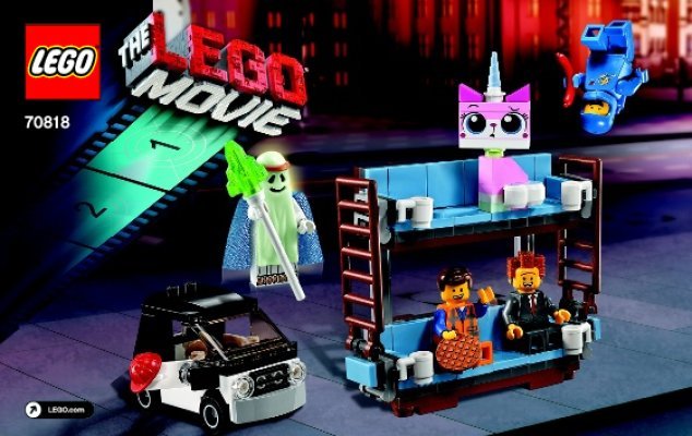 Building Instructions - LEGO - THE LEGO MOVIE - 70818 - Double-Decker Couch: Page 1