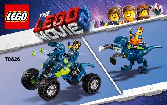 Building Instructions - LEGO - 70826 - Rex's Rex-treme Offroader!: Page 1