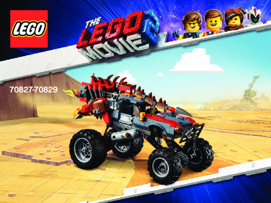 Building Instructions - LEGO - 70829 - Emmet and Lucy's Escape Buggy!: Page 1