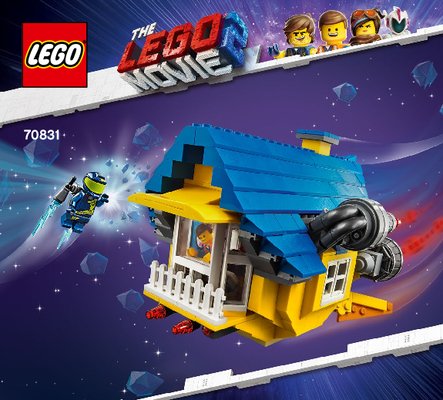 Building Instructions - LEGO - 70831 - Emmet's Dream House/Rescue Rocket!: Page 1