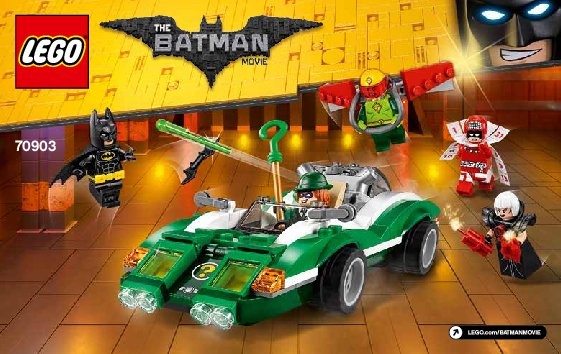 Building Instructions - LEGO - THE LEGO BATMAN MOVIE - 70903 - The Riddler™ Riddle Racer: Page 1