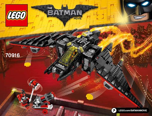 Building Instructions - LEGO - THE LEGO BATMAN MOVIE - 70916 - The Batwing: Page 1