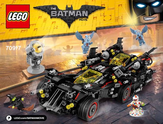 Building Instructions - LEGO - THE LEGO BATMAN MOVIE - 70917 - The Ultimate Batmobile: Page 1