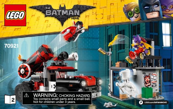 Building Instructions - LEGO - THE LEGO BATMAN MOVIE - 70921 - Harley Quinn™ Cannonball Attack: Page 1