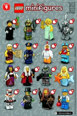 Building Instructions - LEGO - Minifigures - 71000 - LEGO® Minifigures, Series 9: Page 1