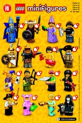 Building Instructions - LEGO - Minifigures - 71007 - LEGO® Minifigures, Series 12: Page 1