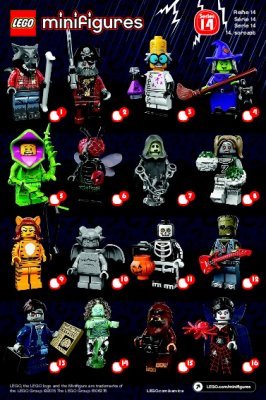 Building Instructions - LEGO - Minifigures - 71010 - LEGO® Minifigures, Series 14: Monsters: Page 1