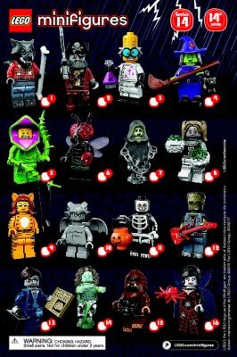 Building Instructions - LEGO - Minifigures - 71010 - LEGO® Minifigures, Series 14: Monsters: Page 1