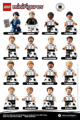 Building Instructions - LEGO - Minifigures - 71014 - DFB – The Mannschaft: Page 1