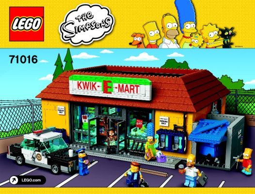 Building Instructions - LEGO - The Simpsons - 71016 - The Kwik-E-Mart: Page 1