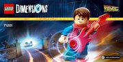 Building Instructions - LEGO - DIMENSIONS - 71201 - Back to the Future™ Level Pack: Page 1