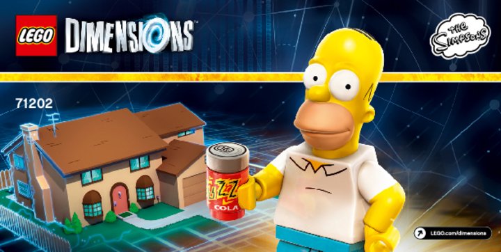 Building Instructions - LEGO - DIMENSIONS - 71202 - The Simpsons™ Level Pack: Page 1