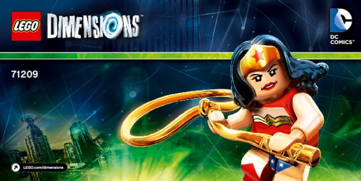 Building Instructions - LEGO - DIMENSIONS - 71209 - Wonder Woman™ Fun Pack: Page 1