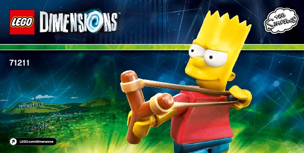 Building Instructions - LEGO - DIMENSIONS - 71211 - Bart Fun Pack: Page 1