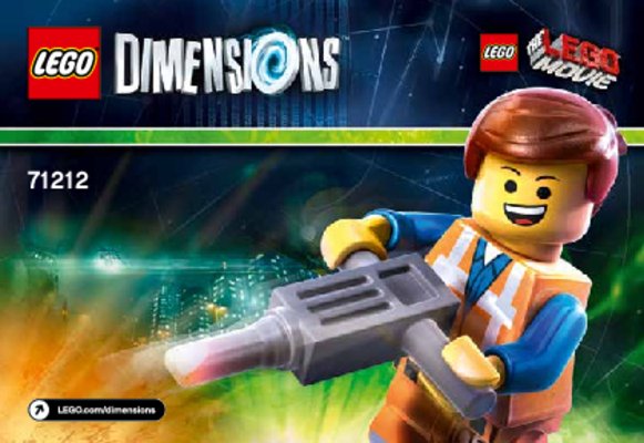 Building Instructions - LEGO - DIMENSIONS - 71212 - Emmet Fun Pack: Page 1