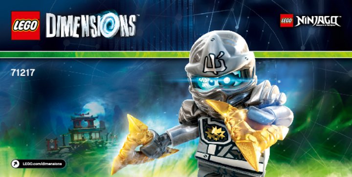 Building Instructions - LEGO - DIMENSIONS - 71217 - Zane Fun Pack: Page 1