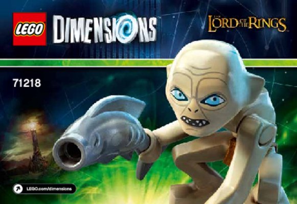 Building Instructions - LEGO - DIMENSIONS - 71218 - Gollum™ Fun Pack: Page 1