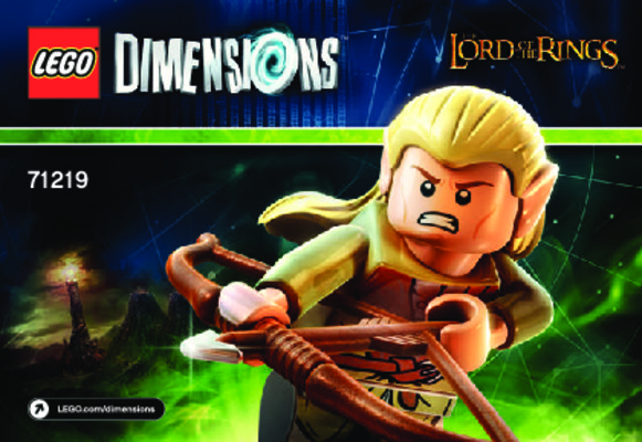 Building Instructions - LEGO - DIMENSIONS - 71219 - Legolas™ Fun Pack: Page 1