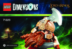 Building Instructions - LEGO - DIMENSIONS - 71220 - Gimli™ Fun Pack: Page 1