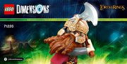 Building Instructions - LEGO - DIMENSIONS - 71220 - Gimli™ Fun Pack: Page 1