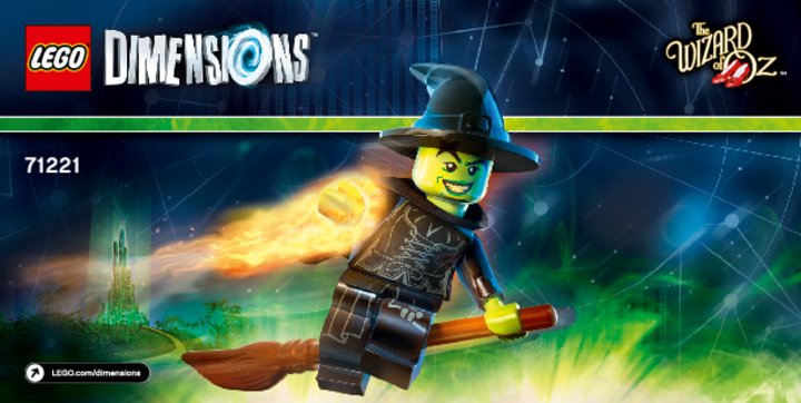 Building Instructions - LEGO - DIMENSIONS - 71221 - Wicked Witch™ Fun Pack: Page 1