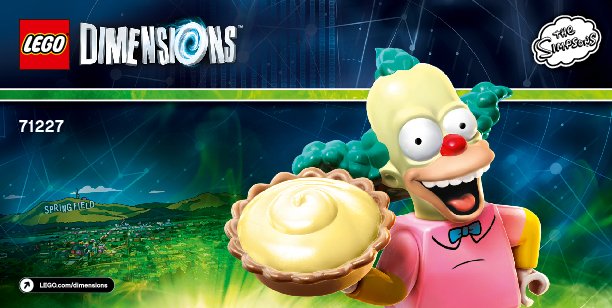 Building Instructions - LEGO - DIMENSIONS - 71227 - Krusty Fun Pack: Page 1