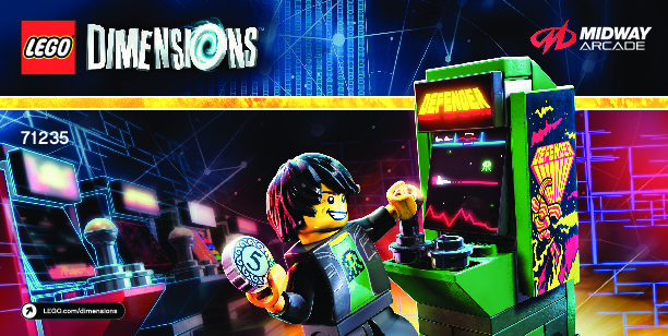 Building Instructions - LEGO - DIMENSIONS - 71235 - Midway Arcade™ Level Pack: Page 1