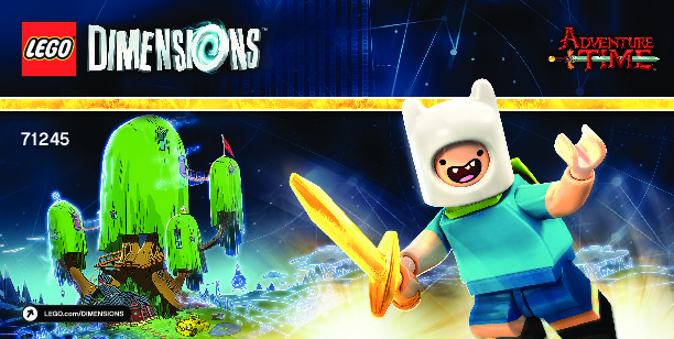 Building Instructions - LEGO - DIMENSIONS - 71245 - Adventure Time™ Level Pack: Page 1