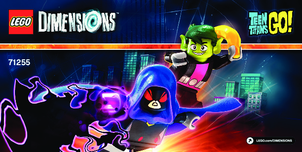 Building Instructions - LEGO - DIMENSIONS - 71255 - Teen Titans Go!™ Team Pack: Page 1