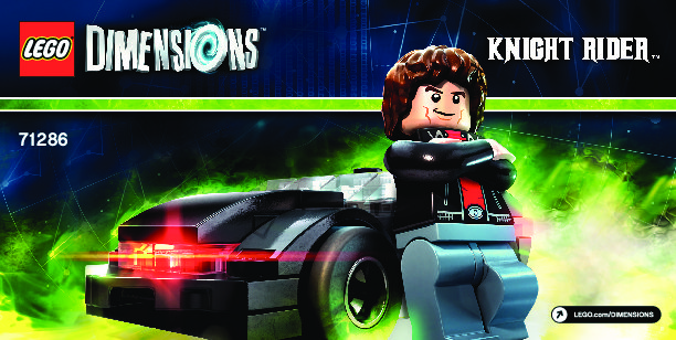 Building Instructions - LEGO - DIMENSIONS - 71286 - Knight Rider™ Fun Pack: Page 1