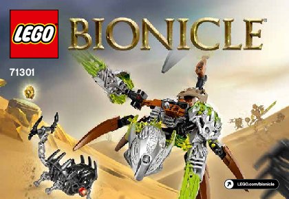 Building Instructions - LEGO - BIONICLE - 71301 - Ketar Creature of Stone: Page 1