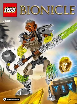 Building Instructions - LEGO - BIONICLE - 71306 - Pohatu Uniter of Stone: Page 1