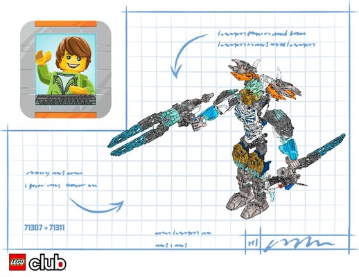 Building Instructions - LEGO - BIONICLE - 71307 - Gali Uniter of Water: Page 1