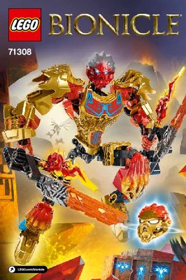 Building Instructions - LEGO - BIONICLE - 71308 - Tahu Uniter of Fire: Page 1