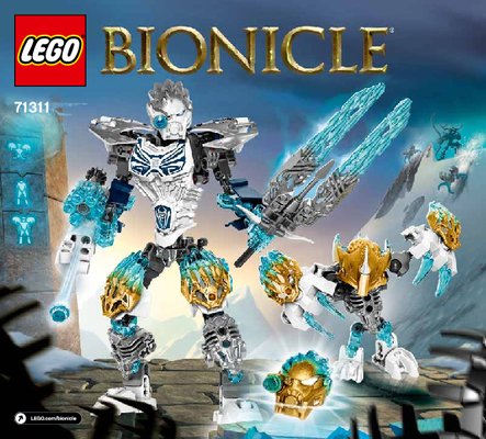 Building Instructions - LEGO - BIONICLE - 71311 - Kopaka and Melum - Unity set: Page 1