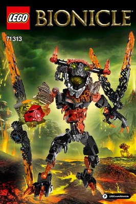 Building Instructions - LEGO - BIONICLE - 71313 - Lava Beast: Page 1