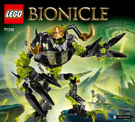 Building Instructions - LEGO - BIONICLE - 71316 - Umarak the Destroyer: Page 1