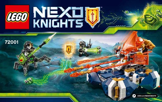 Building Instructions - LEGO - NEXO KNIGHTS - 72001 - Lance's Hover Jouster: Page 1