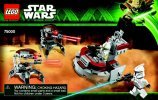 Building Instructions - LEGO - Star Wars - 75000 - Clone Troopers™ vs. Droidekas™: Page 1