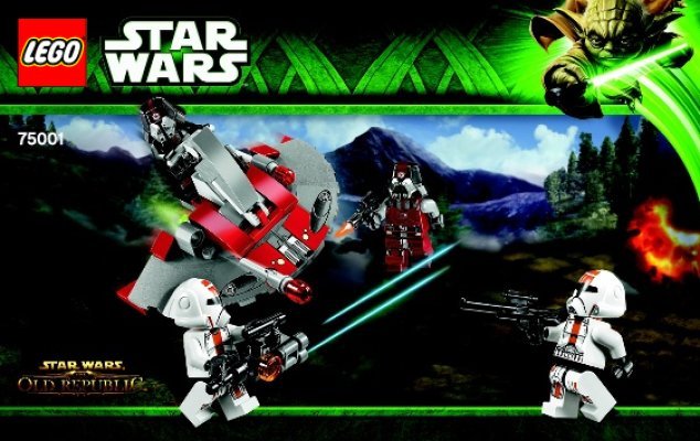 Building Instructions - LEGO - Star Wars - 75001 - Republic Troopers™ vs Sith™ Troopers: Page 1