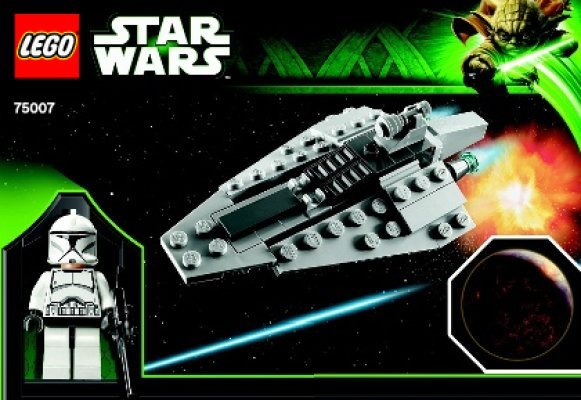 Building Instructions - LEGO - 75007 - Republic Assault Ship™ & Coruscant™: Page 1