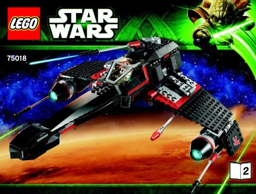 Building Instructions - LEGO - Star Wars - 75018 - Jek-14’s ™ Stealth Starfighter: Page 1