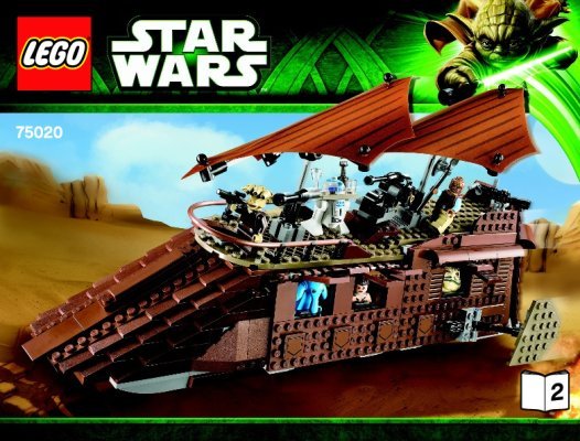 Building Instructions - LEGO - Star Wars - 75020 - Jabba’s Sail Barge™: Page 1