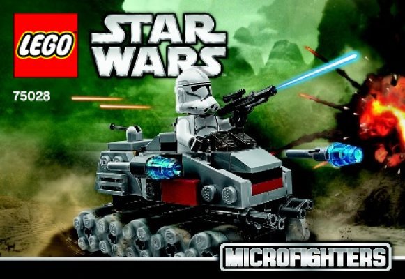 Building Instructions - LEGO - Star Wars - 75028 - Clone Turbo Tank™: Page 1