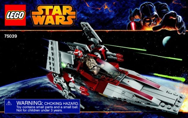 Building Instructions - LEGO - Star Wars - 75039 - V-wing Starfighter™: Page 1