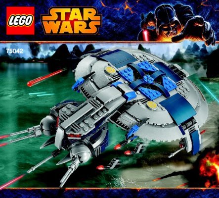 Building Instructions - LEGO - Star Wars - 75042 - Droid Gunship™: Page 1