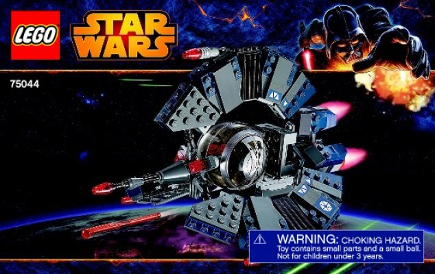 Building Instructions - LEGO - Star Wars - 75044 - Droid Tri-fighter™: Page 1